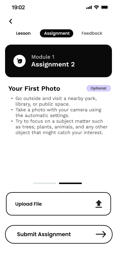Path Learning assignment — Your First Photo with file upload