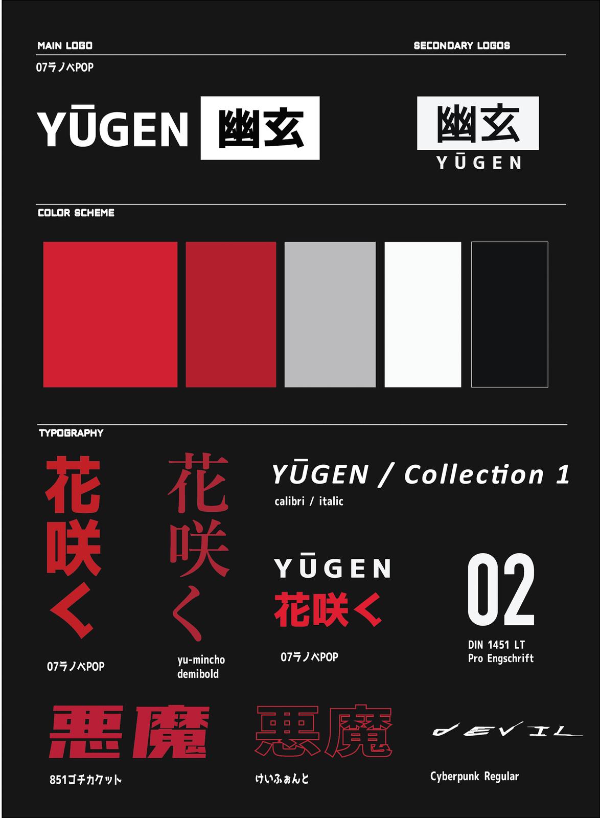 Yuugen design system — logos, color, and type