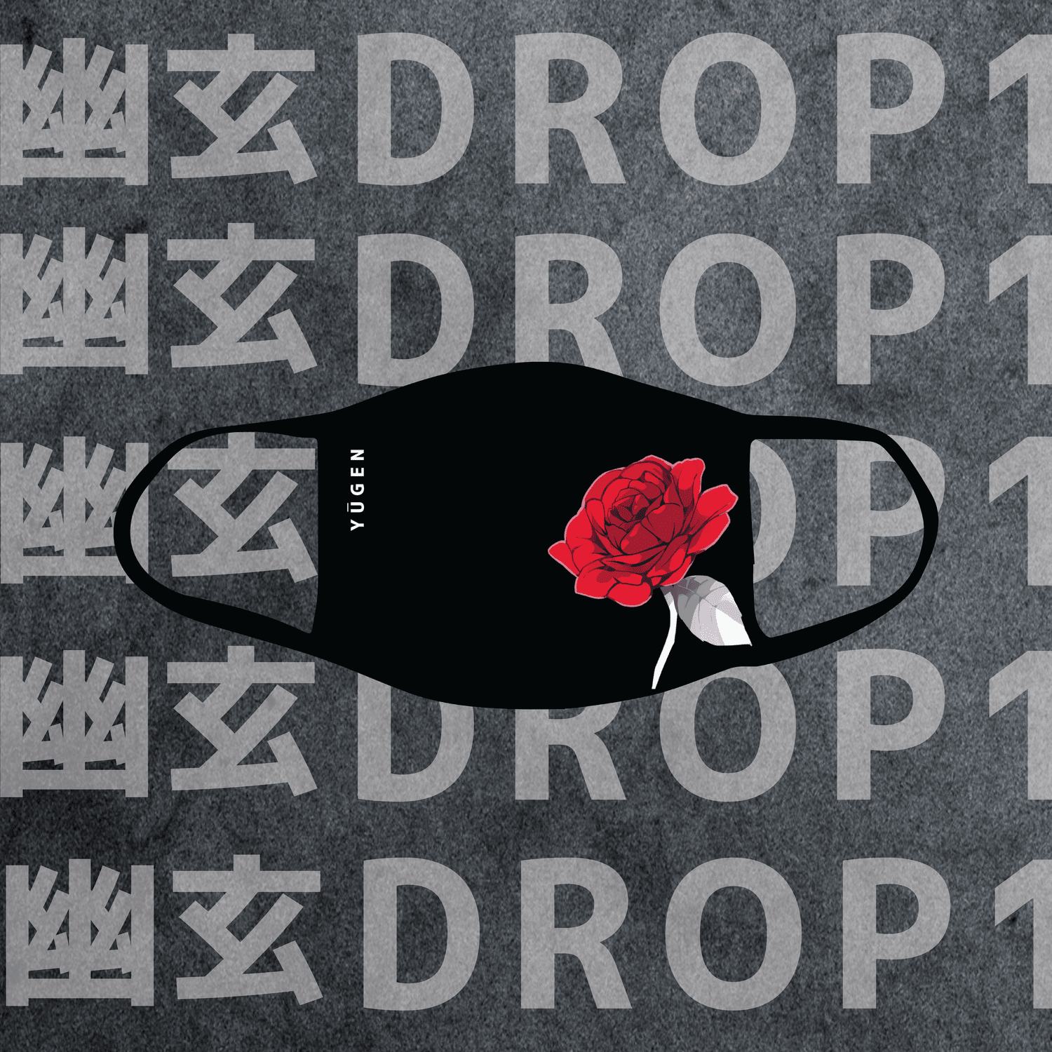 Yuugen drop 1 face mask mockup